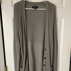 American Eagle Gray Cardigan